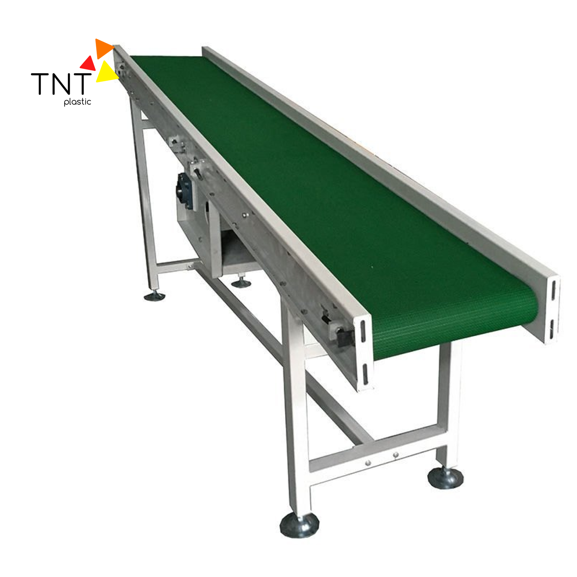 Băng tải PVC xanh nhám gai giúp tăng độ bám dính