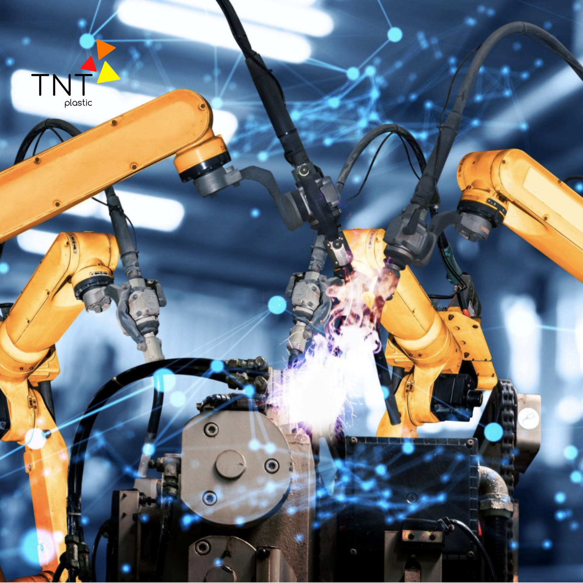 cánh tay robot gắp sản phẩm giúp giảm chi phí lao động