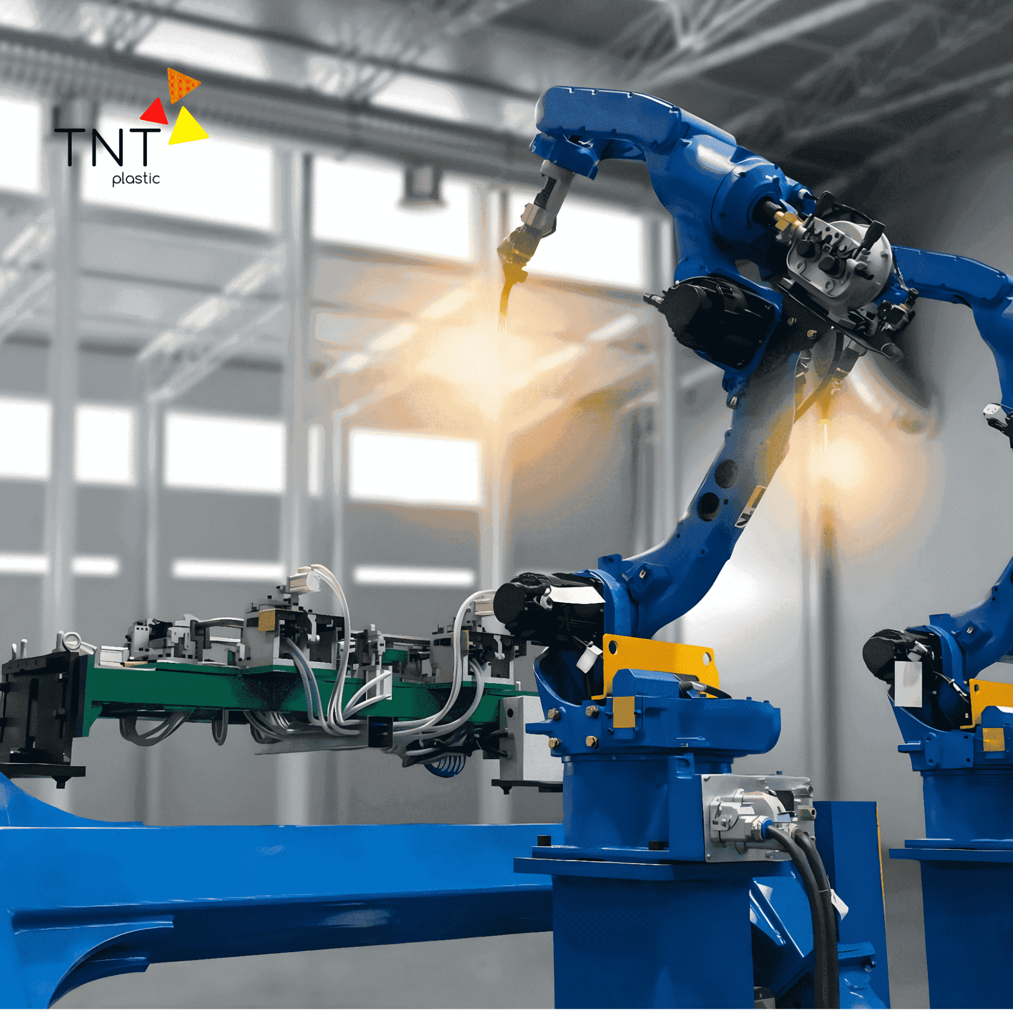 Cánh tay robot công nghiệp tích hợp với các hệ thống tự động hóa