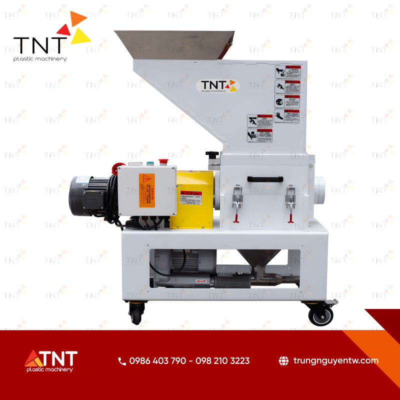 Máy băm nhựa phế liệu dạng chậm