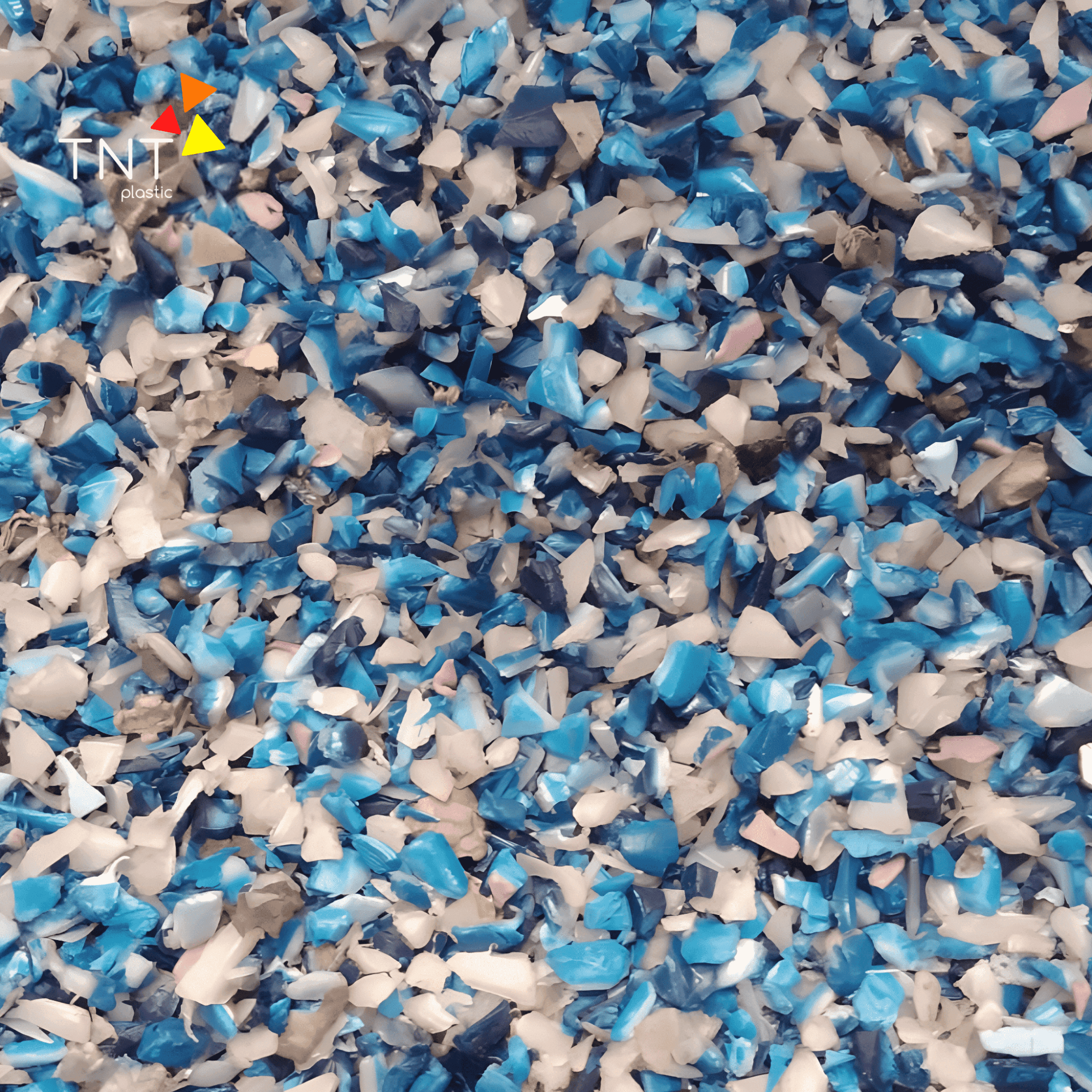 Nhựa phế liệu sau khi được băm nhỏ bằng máy băm nhựa phế liệu