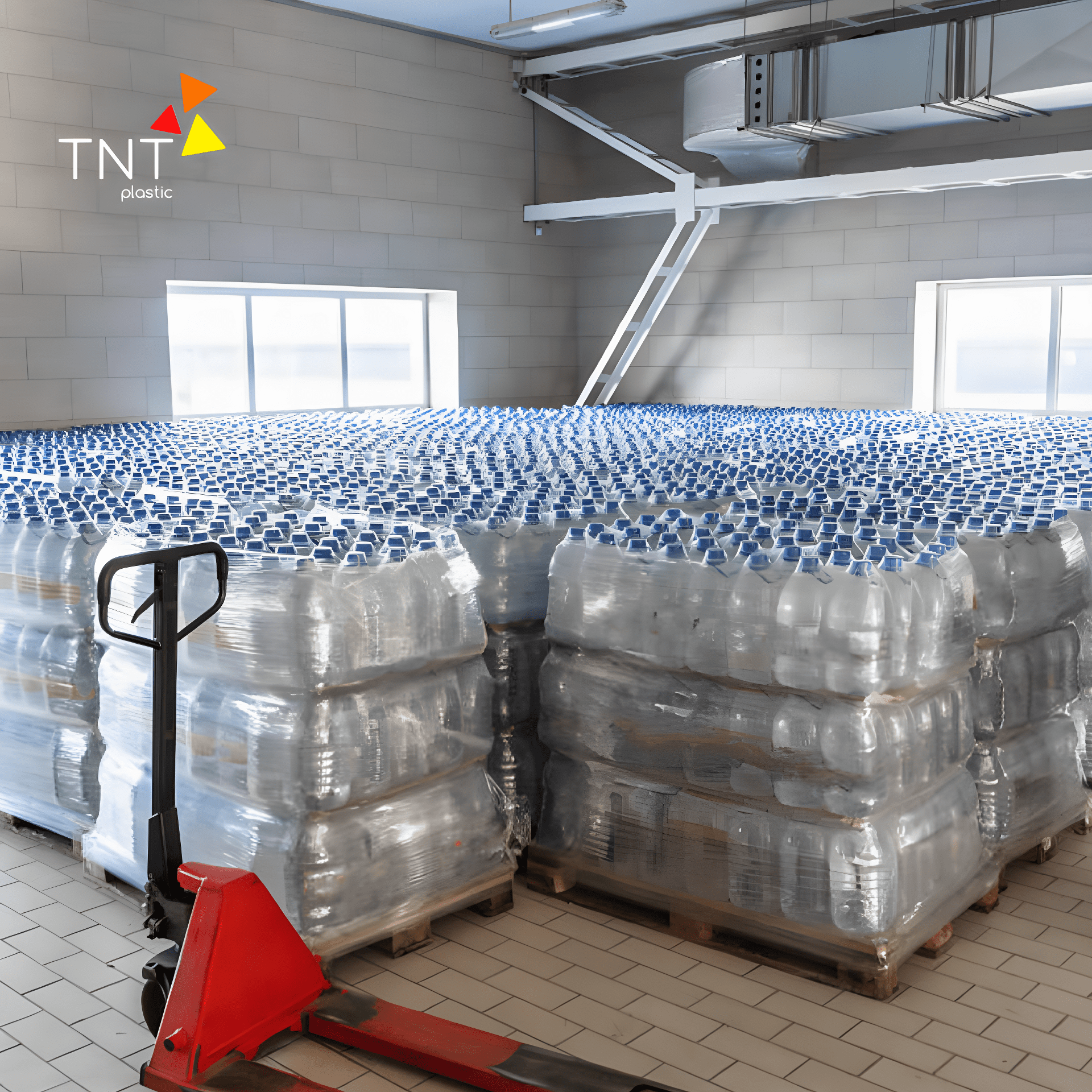 Đóng gói sản phẩm là khâu cuối trongquy trình sản xuất chai nhựa 