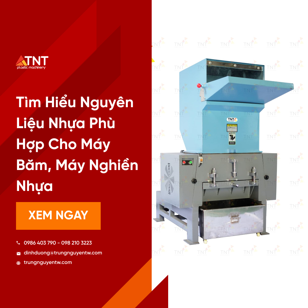 Tìm Hiểu Nguyên Liệu Nhựa Phù Hợp Cho Máy Băm, Máy Nghiền Nhựa