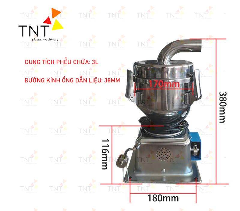 Ảnh sản phẩm phễu chứa liệu 3L