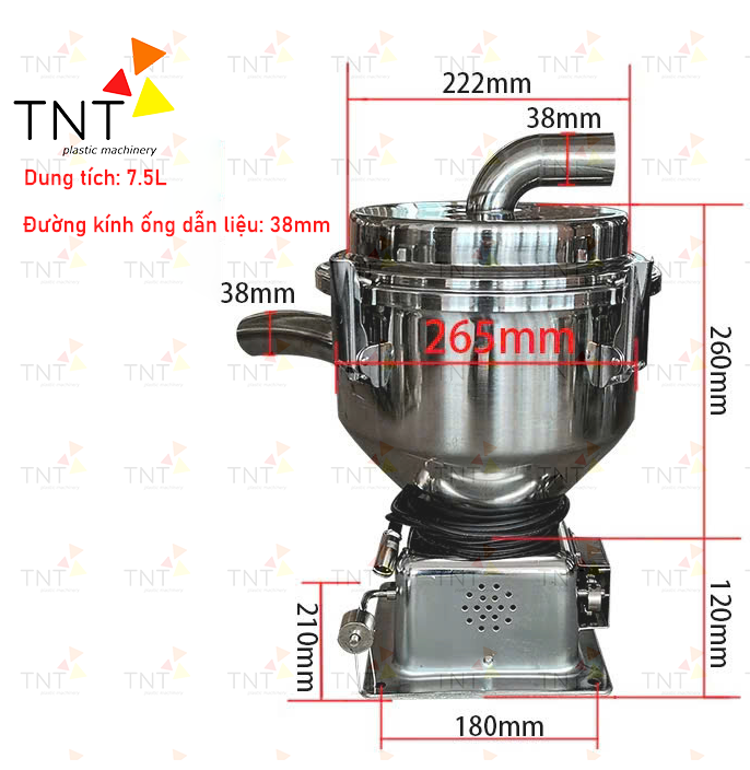 Ảnh sản phẩm phễu chứa liệu 7.5L
