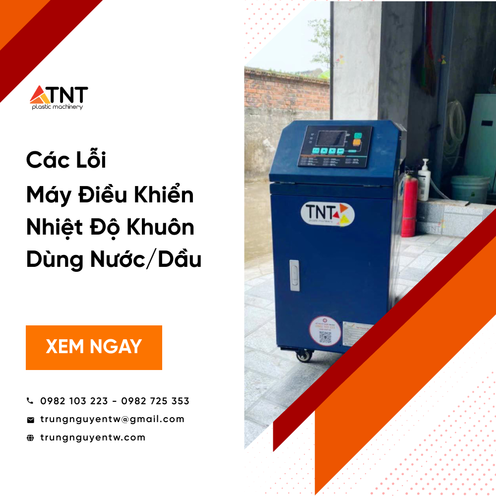 Các lỗi máy điều khiển nhiệt độ khuôn dùng nước/dầu