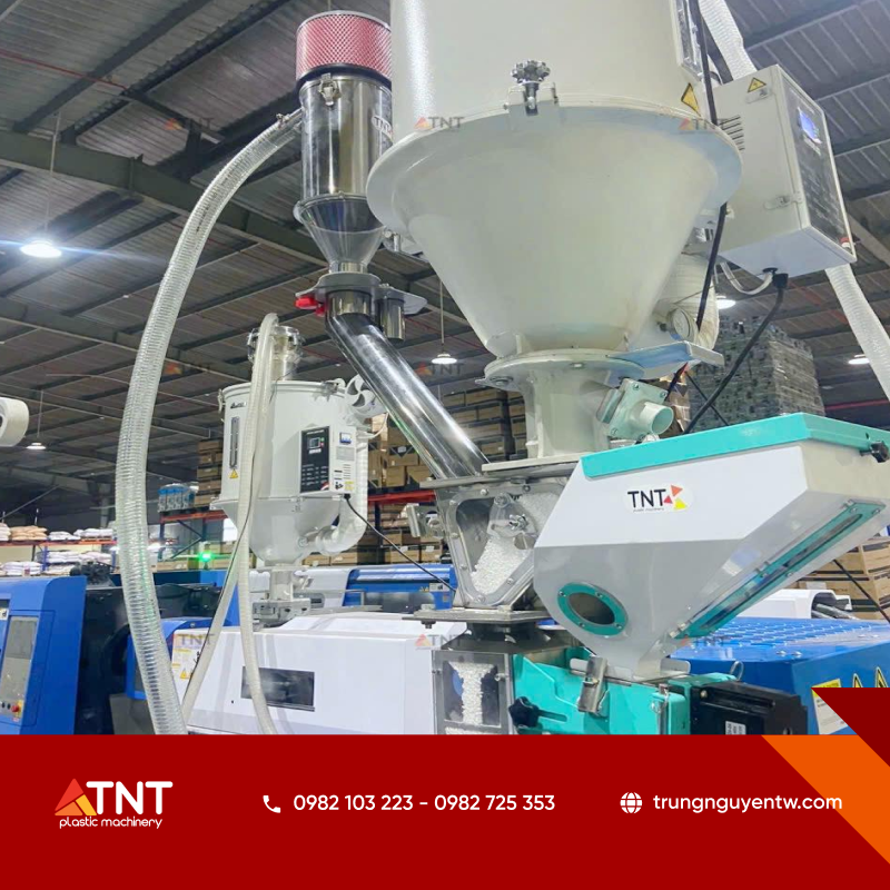 Hệ thống máy trộn, máy băm kết hợp trong dây chuyền sản xuất