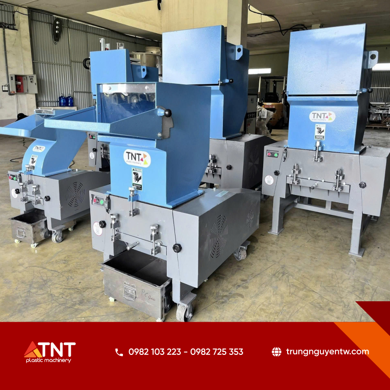 Các mẫu máy băm dao phẳng, dao phiến nhựa