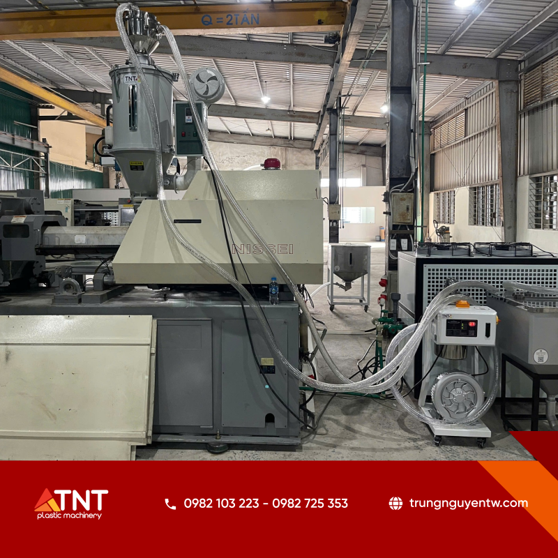 Đồng bộ máy hút liệu – sấy – trộn đóng vai trò quyết định đến năng suất và chất lượng trong dây chuyền sản xuất nhựa