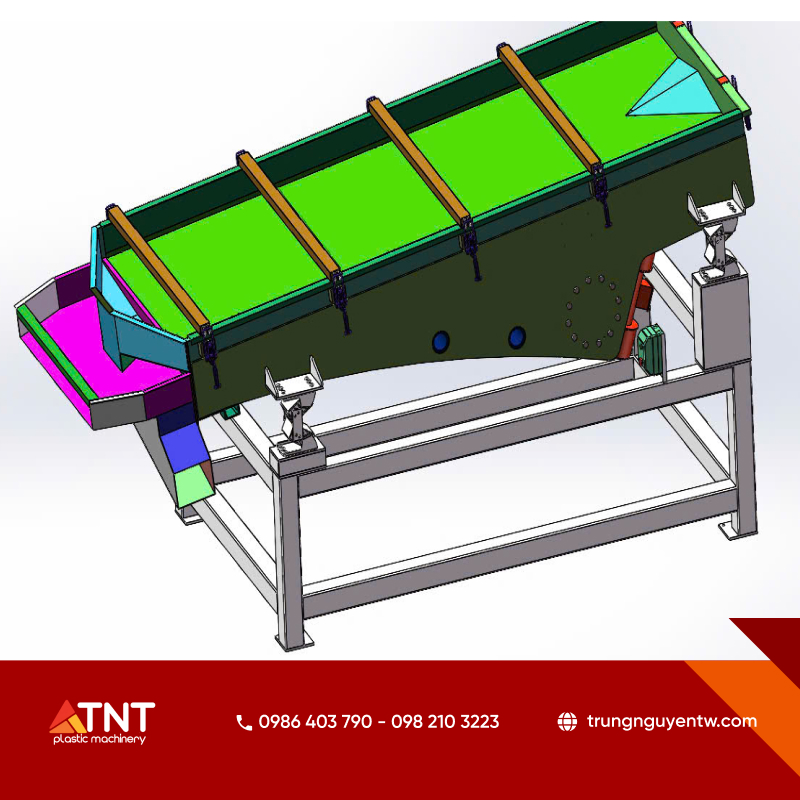 Cấu tạo chi tiết của máy sàng rung cát