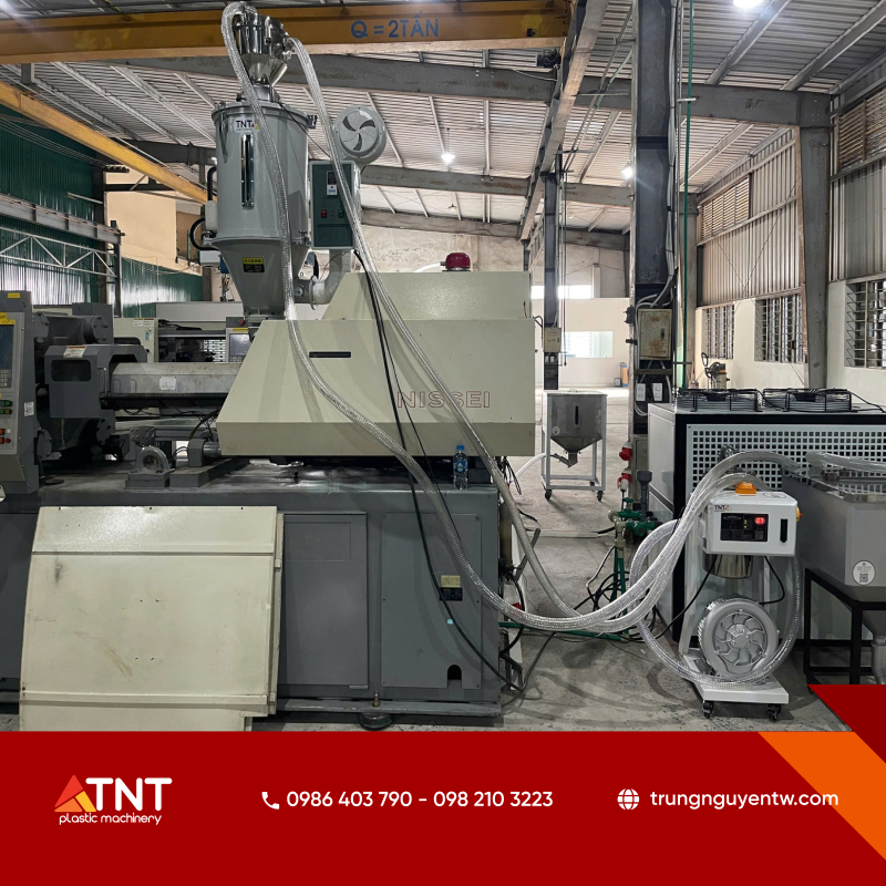 Combo tích hợp sàng rung, máy hút liệu tự động