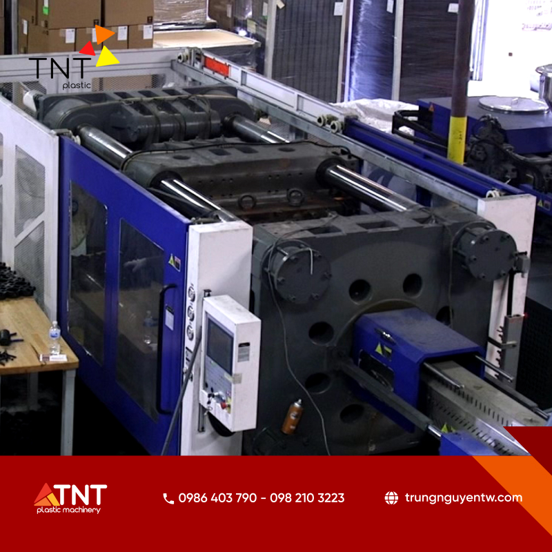 Dây chuyền ép nhựa linh kiện điện tử tích hợp nhiều bộ phận và thiết bị