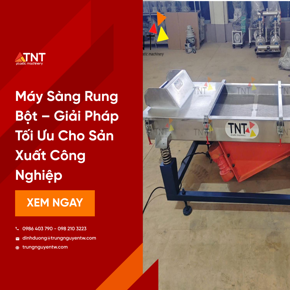 Tìm hiểu máy sàng rung bột trong sản xuất công nghiệp