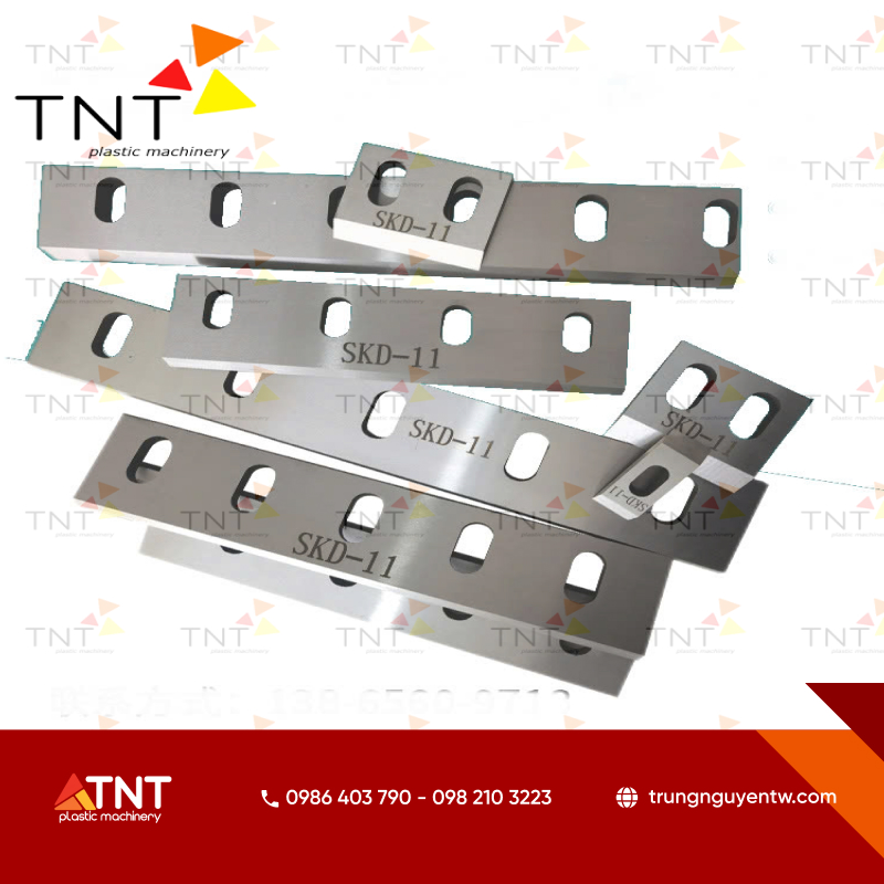 Dao máy băm nhựa là bộ phận then chốt quyết định hiệu suất và chất lượng sản phẩm