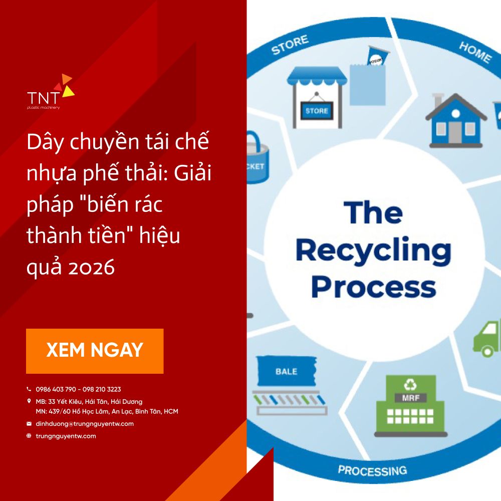 Dây chuyền tái chế rác thải nhựa