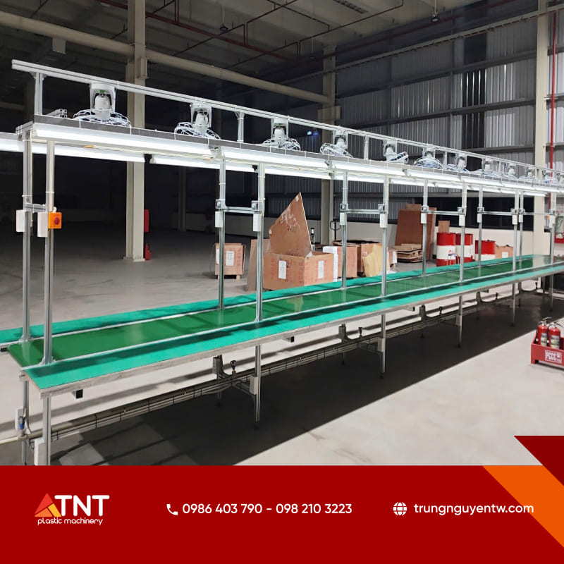 Băng tải nhựa trong dây truyền tự động hoá