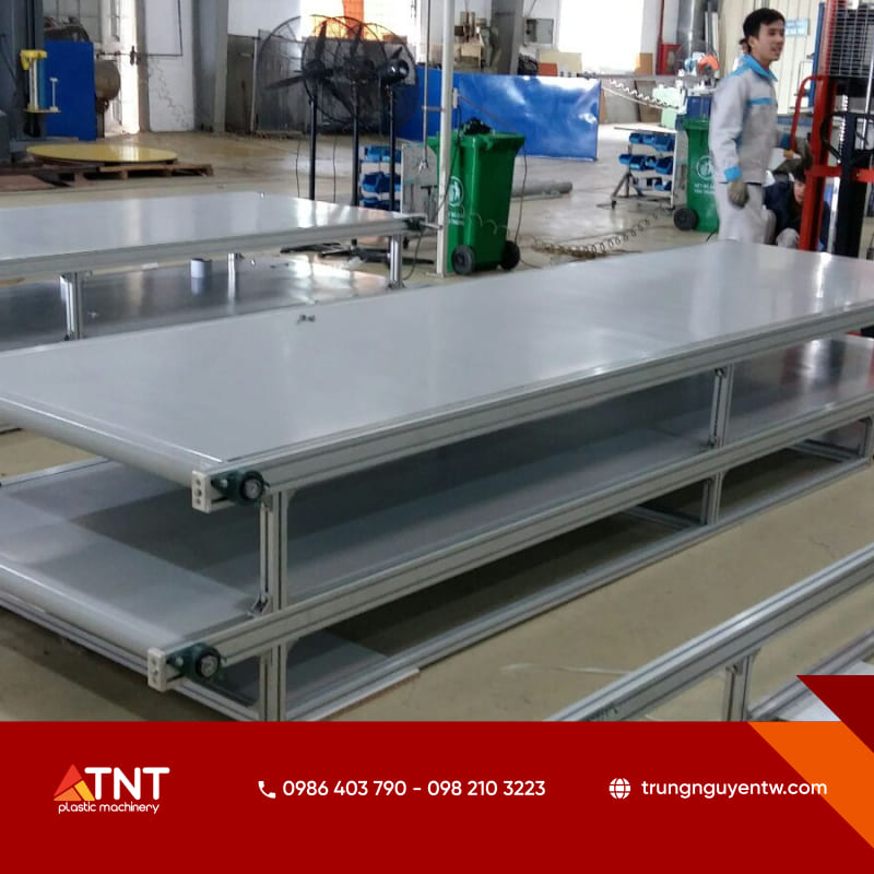 giải pháp tự động hoá bằng băng tải nhựa