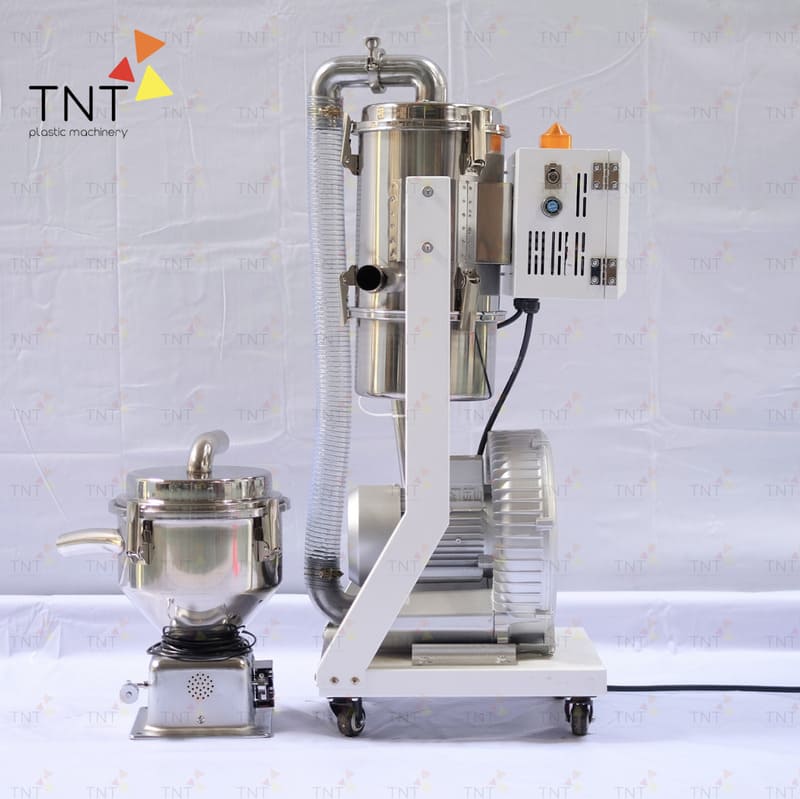 Máy hút liệu tự động được cấu thành từ nhiều bộ phận cơ khí và điện điều khiển