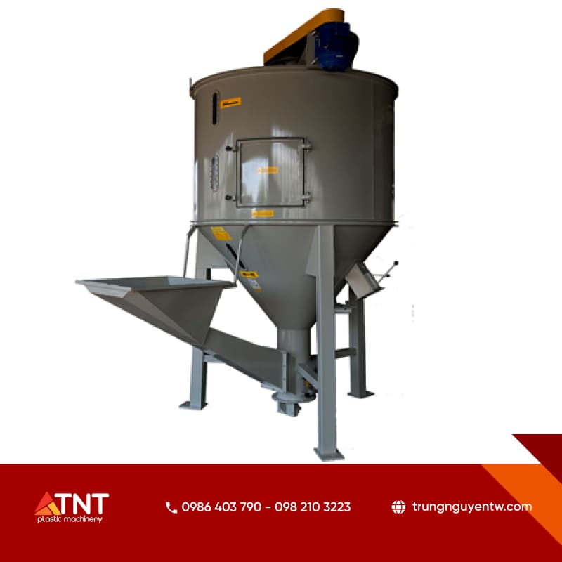máy trộn phễu nhựa