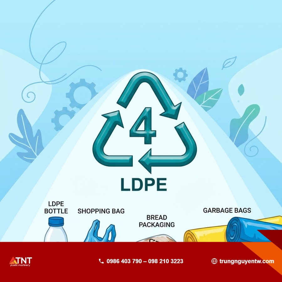 Nhựa LDPE và quy trình tái chế túi nilon