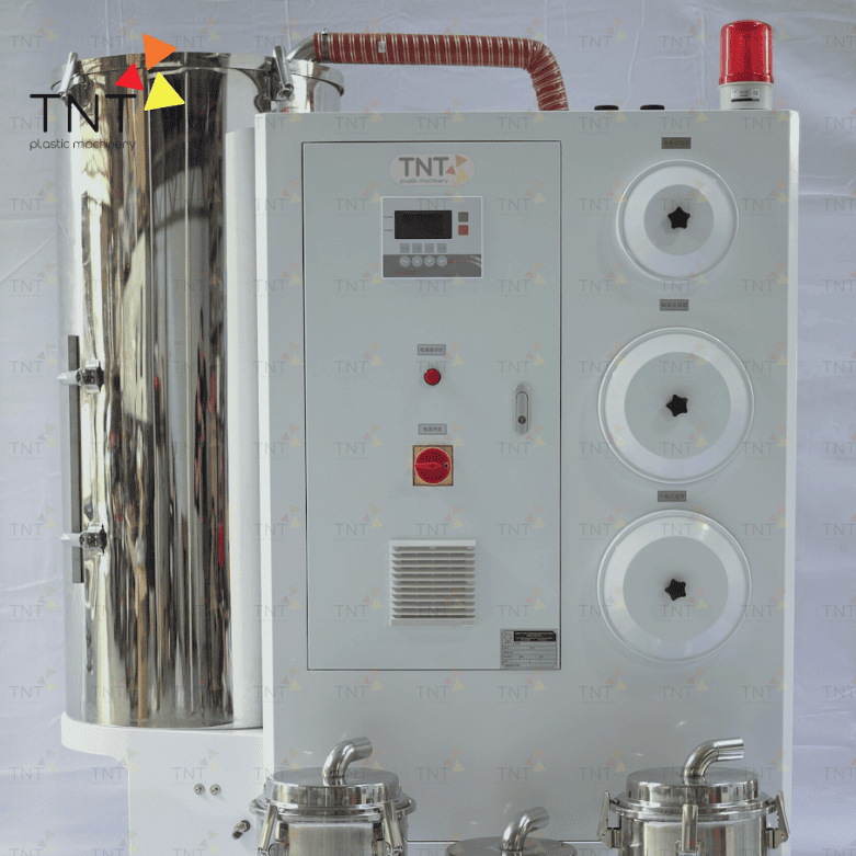 Bảng điều khiển và chi tiết kỹ thuật mặt trước máy hút ẩm 3 trong 1 Trung Nguyên TNT