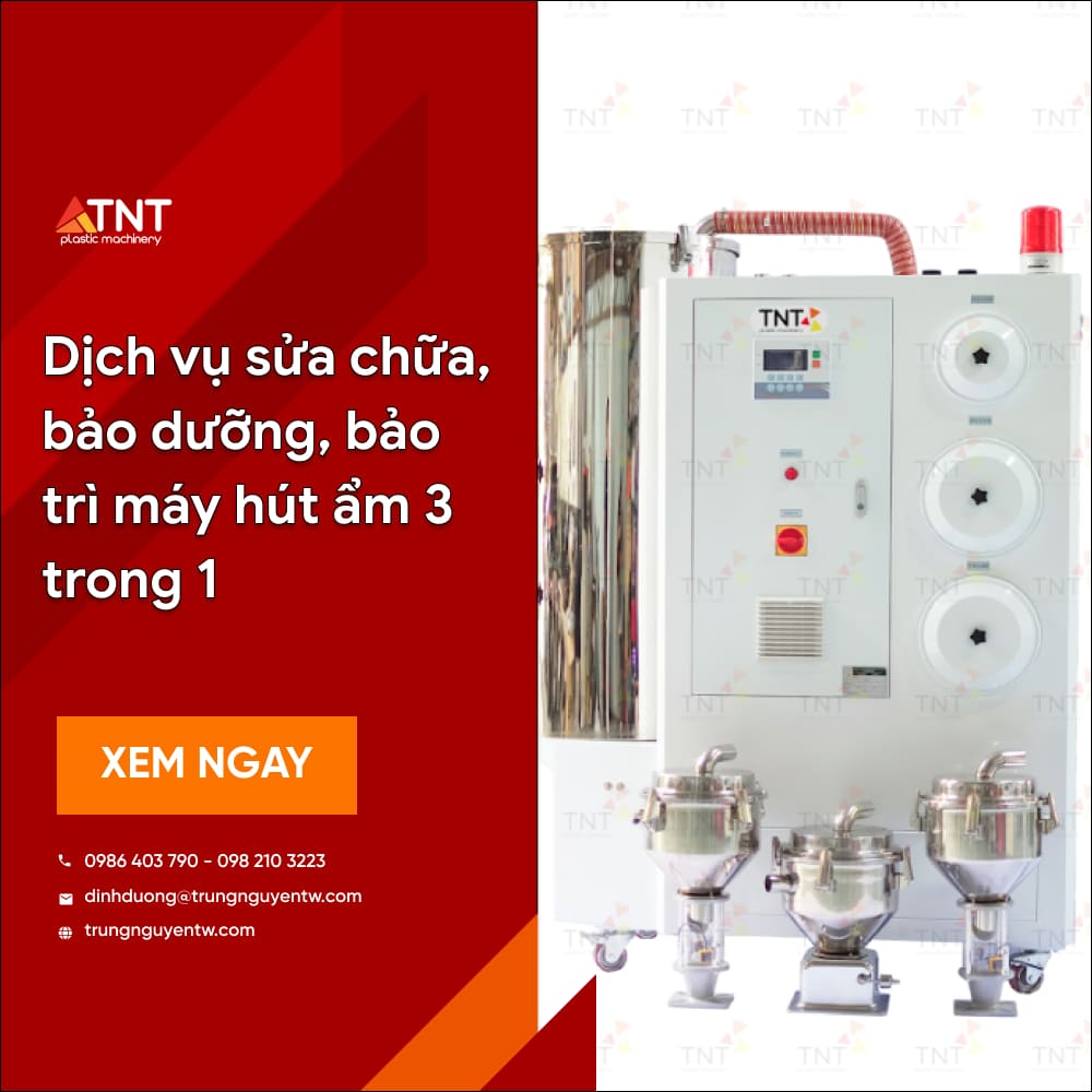 Dịch vụ s bảo dưỡng, bảo trì sửa chữa máy hút ẩm 3 trong 1 ngành nhựa