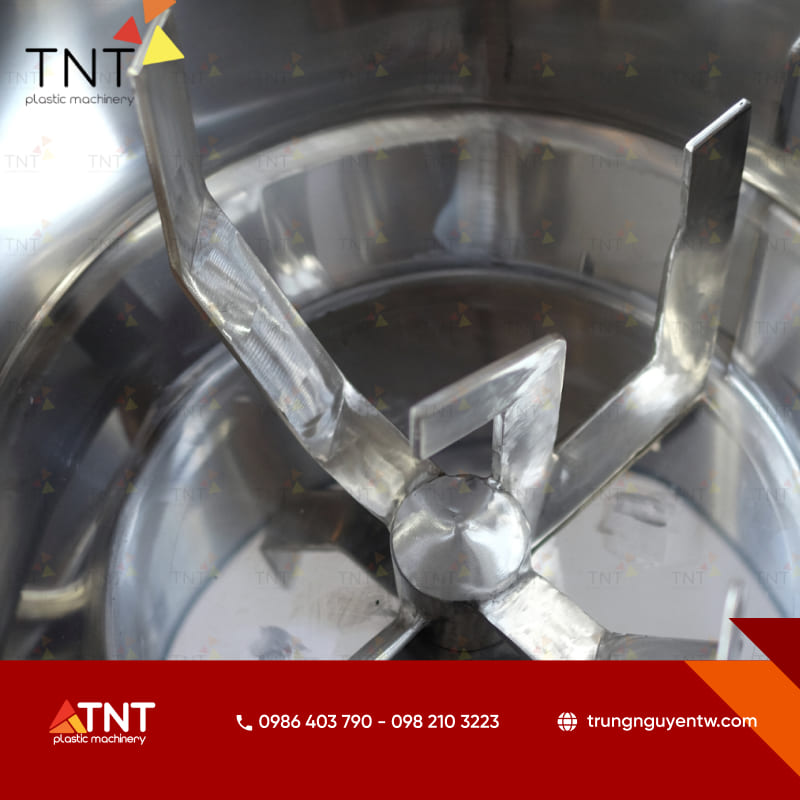 Cấu tạo buồng trộn và cánh khuấy inox SUS304