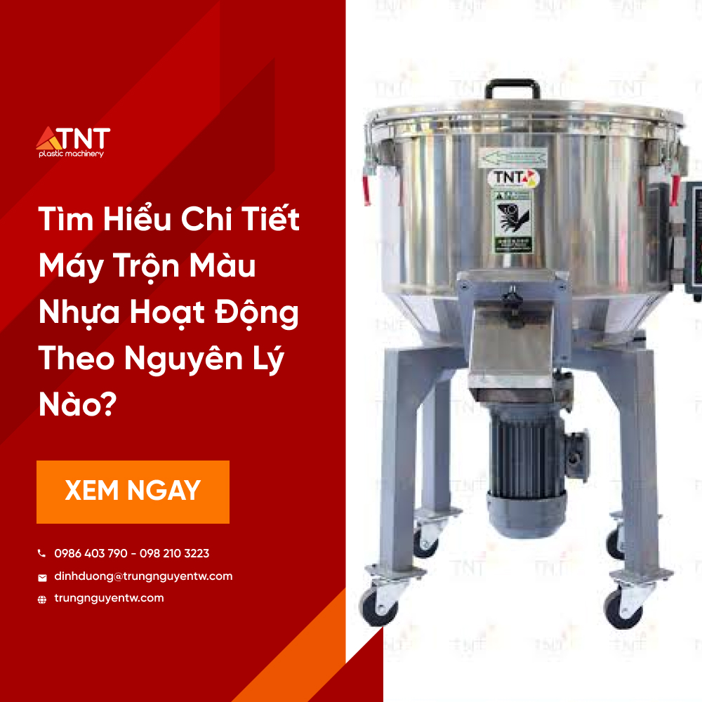 Nguyên lý hoạt động của máy trộn nhựa